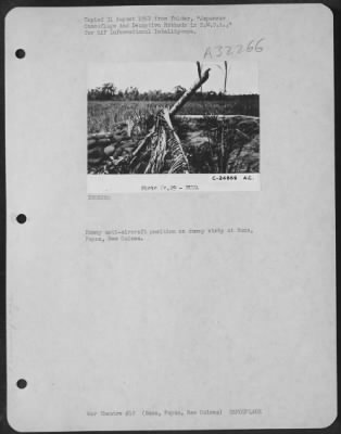 Thumbnail for Consolidated > Dummy anti-aircraft position on dummy strip at Buna, Papua, New Guinea.