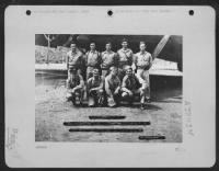 Capt. Frederick P. Weache and crew of the 64th Bomb Squadron, 43rd Bomb Group, in front of a Boeing B-17 "Flying Fortress" at a base somewhere in New Guinea. Front row, left to right: Capt. Weache of Roselle, New Jersey, pilot 1st Lt. Leslie W. - Page 1