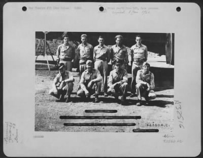 Consolidated > Capt. Charles N. McArthur, Jr., and crew of the 64th Bomb Sqaudron, 43rd Bomb Group, in front of a Boeing B-17 Flying Fortress at a base somewhere in New Guinea. Front row, left to right: Capt. McArthur of Pittsburgh, Pennsylvania, pilot 2nd Lt.