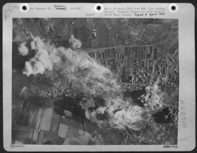 Consolidated > FRANCE--The German town of Stadtlohn, west of Munster, Germany was one of 17 communications centers north of the Ruhr to feel the weight of Ninth Bombardment Division attacks during the current offensive to isolate the northern sector of the Rhine