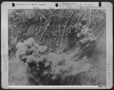 Consolidated > The U.S. 8th AF joined the other Allied Air Forces, on Thursday, 22 February 1945, in a simultaneous attack of huge proportion against communications lines at key points throughout Germany. The heavy bombers flew lower than usual to increase accuracy