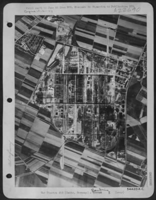 Consolidated > BEFORE THE STORM STRUCK---The Nazi synthetic oil industry was dealt a heavy blow on 12 May 44 as American heavy bombers of U.S. Eighth AAF attacked five of the main plants in Germany. Here we see the synthetic plant as Zeitz just before Consolidated
