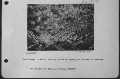 Bomb Damage In Mainz... > Page 1