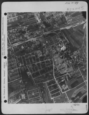 Consolidated > Bombs Destroy The Milbertshoven Ordnance Depot In Munich, Germany On 19 July 1944 After A Mission By The 97Th Bomb Group, 340Th Bomb Squadron.