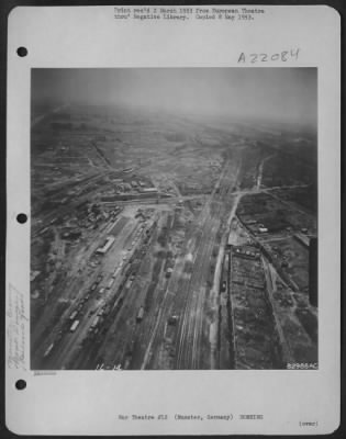 Consolidated > Bomb Damage To Marshalling Yards, Munster, Germany.