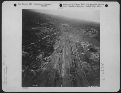 Consolidated > Bomb Damage To Marshalling Yards, Osnabruck, Germany.