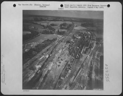 Consolidated > Bomb Damage To Marshalling Yards, Rheine, Germany.