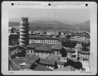 Thumbnail for Consolidated > Aerial View Of Pisa, Italy, Taken From A Mediterranean Allied Air Force Plane.