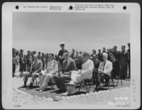 Gen. Dwight D. Eisenhower (Seated At The Left) And Other High Ranking Officers, Attend Memorial Day Services At A Cemetary Somewhere In Italy. - Page 1