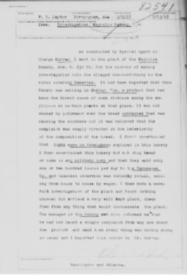 Old German Files, 1909-21 > Investigation Magnolia Bakery (#8000-82541)