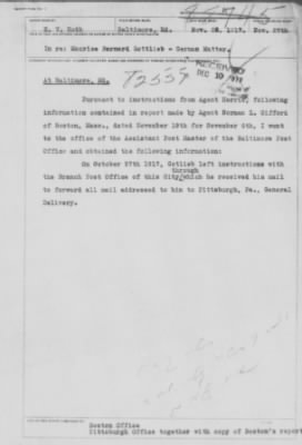 Old German Files, 1909-21 > Morris Bernard Gottlieb (#8000-82557)