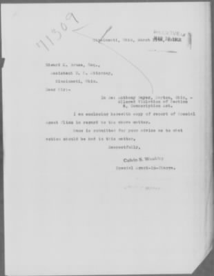 Old German Files, 1909-21 > Anthony J. Bayer (#71309)