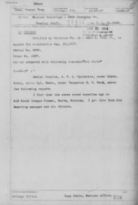 Old German Files, 1909-21 > Michael Radovidge (#70915)