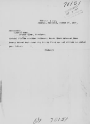 Old German Files, 1909-21 > Olaf, Olson (#8000-70151)