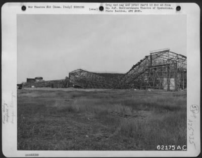 Thumbnail for Consolidated > Bomb damage to Littoria Airdrome, Rome, Italy, sometime in 1944.