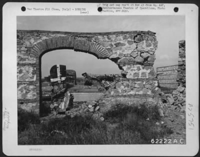 Thumbnail for Consolidated > Bomb damage to Littoria Airdrome near Rome, Italy. 1944.