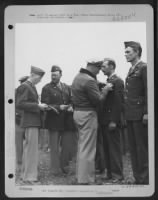 Brig. Gen. Robert D. Knapp presents awards at Solenzara, Corsica 9 May 1944. - Page 5