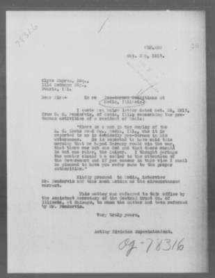 Old German Files, 1909-21 > Pro-German Condition at Kedis, Ill. (#8000-783816)