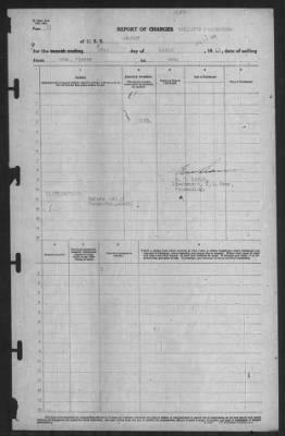 Thumbnail for Report of Changes > 27-Mar-1943