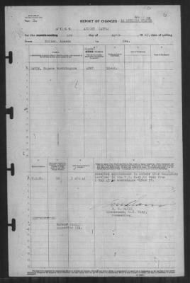 Thumbnail for Report of Changes > 4-Apr-1943