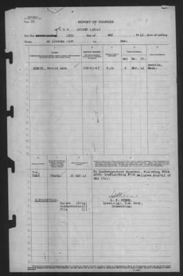 Thumbnail for Report of Changes > 18-May-1943