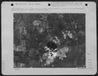 Bombs Burst On The Jaffe Defense Area C In France During A Mission By Planes Of The 17Th Bombardment Group, 34Th Bombardment Squadron On April 16, 1945. - Page 1