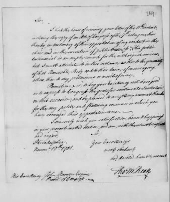 Misc Ltrs to Congress 1775-89 > M (Vol 16)