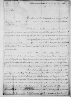 Misc Ltrs to Congress 1775-89 > M (Vol 16)