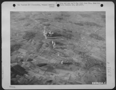 Croisette > Bombs Dropped By Usaf Planes Burst On The Target - An Enemy Instalaltion At Croisette, France - During A Raid On 14 Jan 1944.