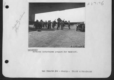 Thumbnail for Consolidated > Airborne infantrymen prepare for take-off.