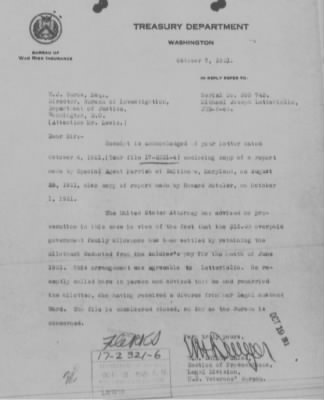 Bureau Section Files, 1909-21 > Michael Joseph Letteriello (#17-2321-6)