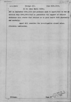Old German Files, 1909-21 > Anne Marie Tiffe (#364894)