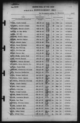 Muster Rolls > 31-Dec-1943