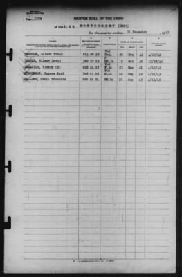 Muster Rolls > 31-Dec-1943