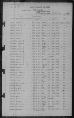 Muster Rolls > 5-Sep-1941
