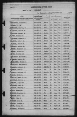 Muster Rolls > 30-Sep-1942