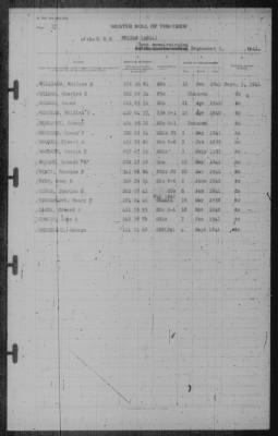 Muster Rolls > 5-Sep-1941