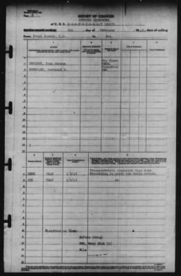 Thumbnail for Report of Changes > 6-Feb-1945