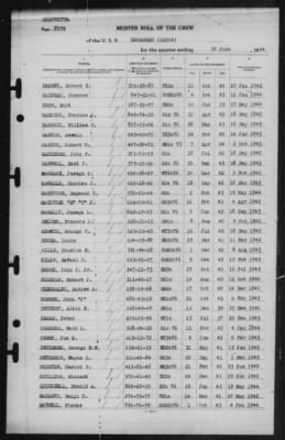 Muster Rolls > 30-Jun-1944