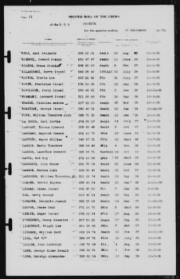 Muster Rolls > 30-Sep-1939