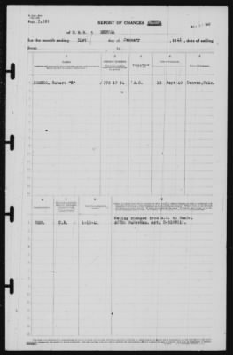 Thumbnail for Report of Changes > 31-Jan-1941