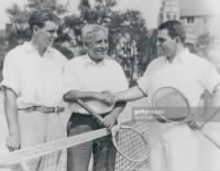 Thumbnail for Football coach Amos Alonzo Stagg photographed with his sons Paul Stagg (L) and Amos.jpg