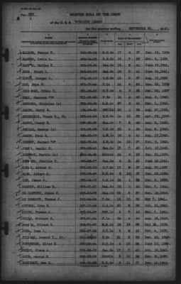 Muster Rolls > 30-Sep-1941