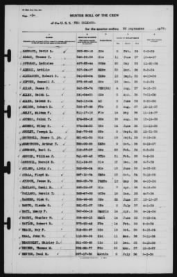 Muster Rolls > 30-Sep-1939