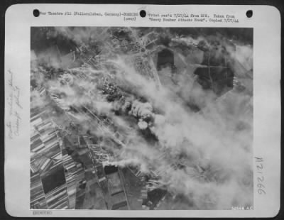 Consolidated > Bombing of Fallersleben Aircraft wing and Vehicle Factory.