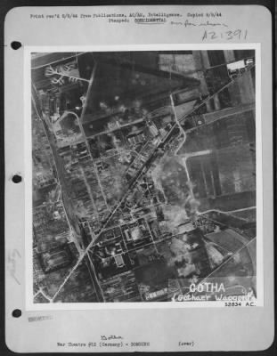 Consolidated > Bomb Damage at Gothear Waggonfabrik factory, Gotha, Germany.