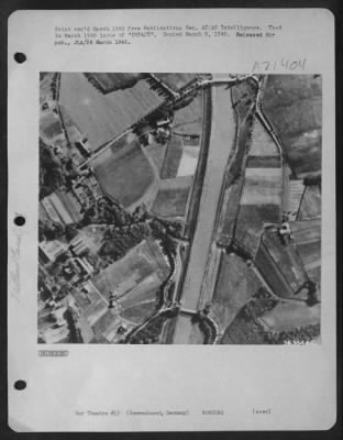 Consolidated > The Mitteland Canal, Gravenhorst, Germany before bombing.
