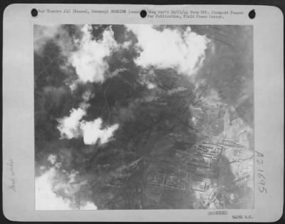 Consolidated > Vital installations at the large Henschel works at Kassel, Germany, manufacturers of nearly all Germany's Tiger tanks, plus locomotives and panther tanks, were dealt severe blows by attack of U.S. 8th Air Force heavy bombers during the month of Sept.