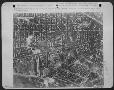 Consolidated > Bomb Damage Caused By The 8Th Af In The City Of Berlin, Germany, Shown In A Reconnaissance Photo Taken 3 Feb 1945.