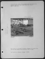 Nazi Planes Hit In Hangar At Detmold, Germany By Us Air Attack.  Base Was Then Taken 30Th Div. Of 9Th Us Army. - Page 1